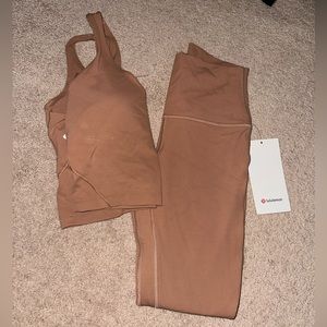 Lululemon Dusty Clay- Align Pant and Tank